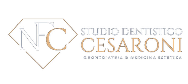 Il logo in bianco su fondo scuro